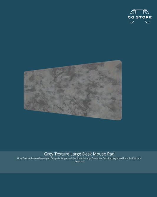 Grey Texture Large Desk Mouse Pad