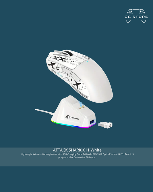 ATTACK SHARK X11-White