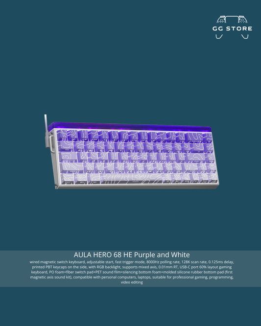 AULA HERO 68 HE-Purple and White