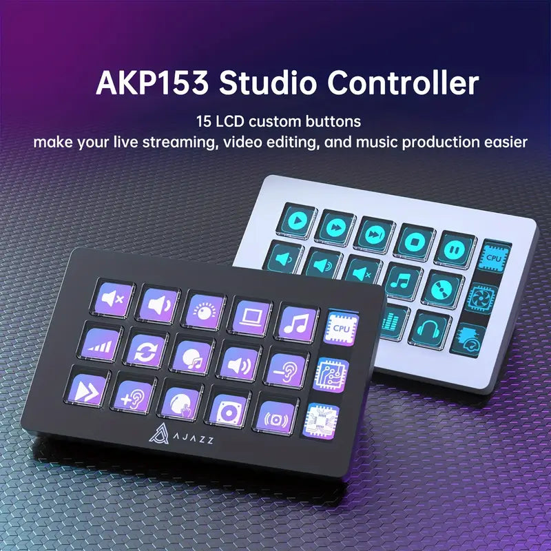 AJAZZ Live Streaming Control Console (AKP153E)-White