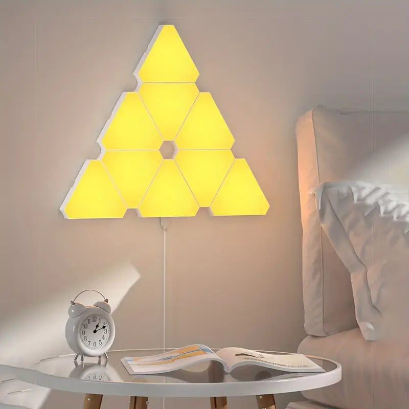 RGB LED Triangle Wall Light Kit 12-pcs