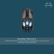 ماوس الألعاب اللاسلكي GravaStar Mercury X