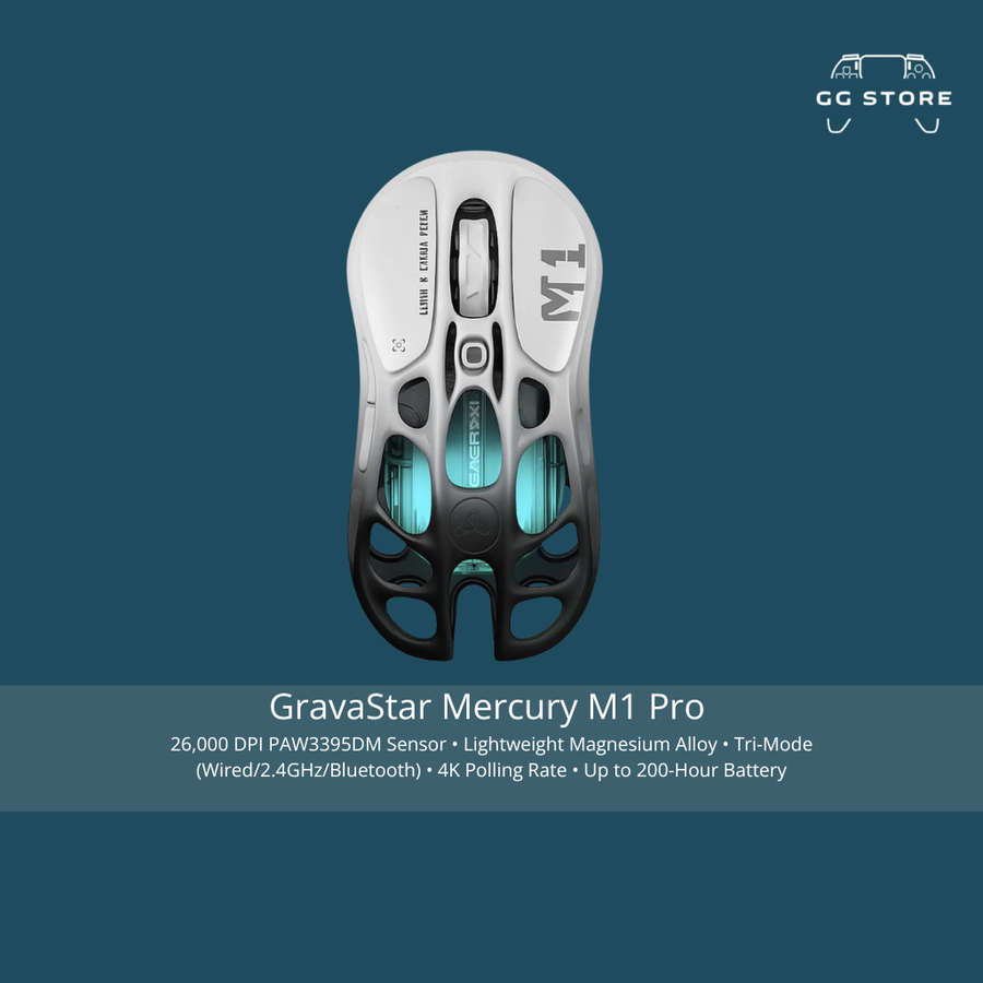 ماوس الألعاب اللاسلكي GravaStar Mercury M1 Pro