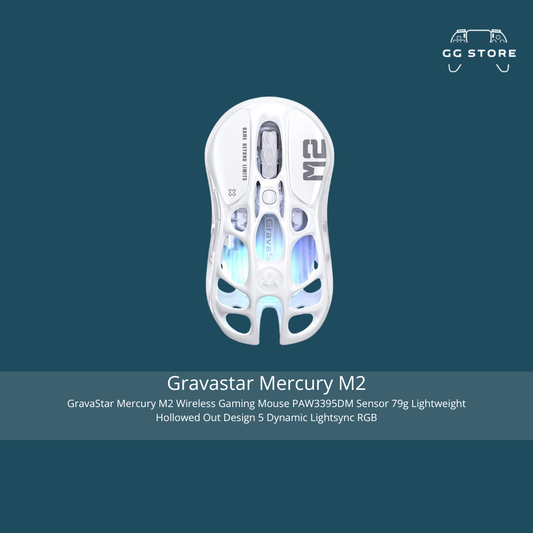 Gravastar Mercury M2 Wireless Gaming Mouse - White