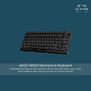 لوحة مفاتيح ميكانيكية AJAZZ AK820 - إضاءة مفردة سوداء