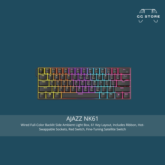 AJAZZ NK61 Mechanical Gaming Keyboard - Black