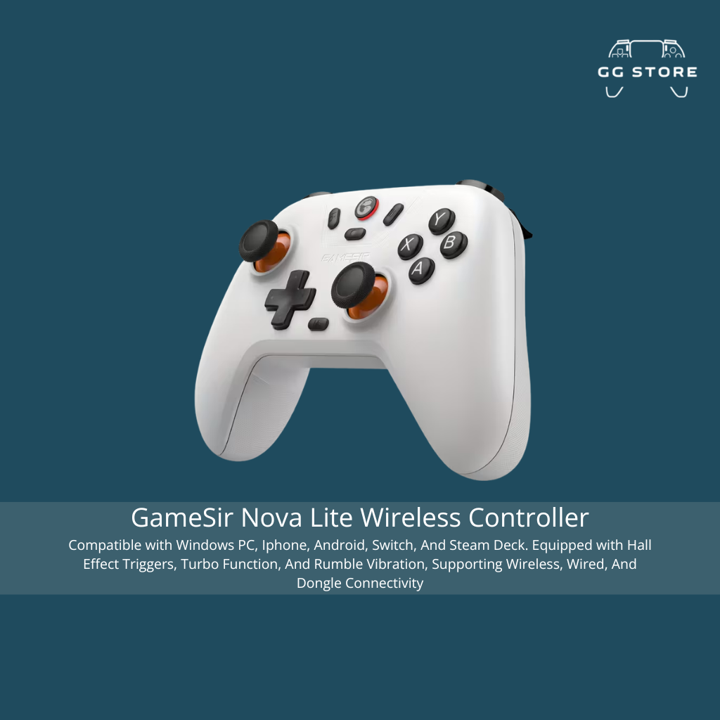وحدة التحكم اللاسلكية GameSir Nova Lite - أبيض دومينو