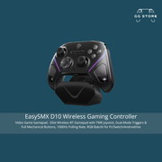 وحدة تحكم ألعاب لاسلكية EasySMX D10 - أسود فلكي