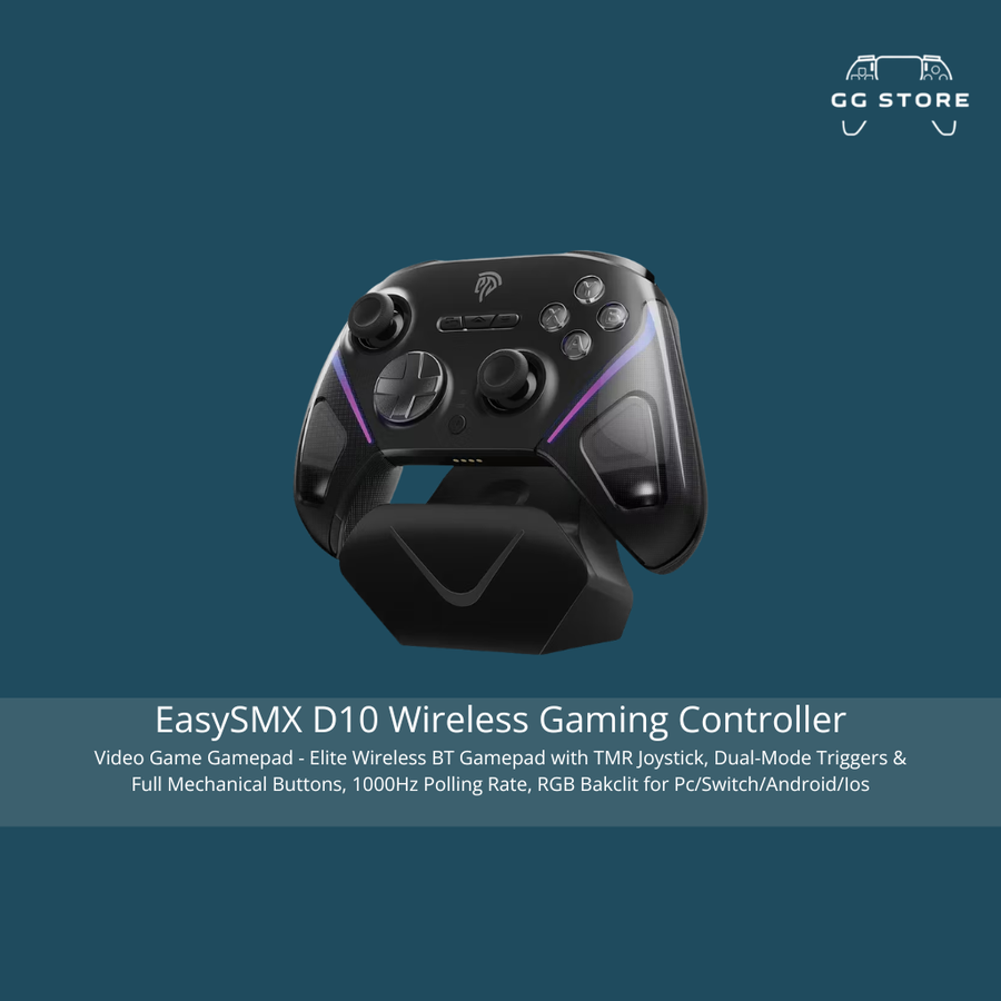 وحدة تحكم ألعاب لاسلكية EasySMX D10 - أسود فلكي
