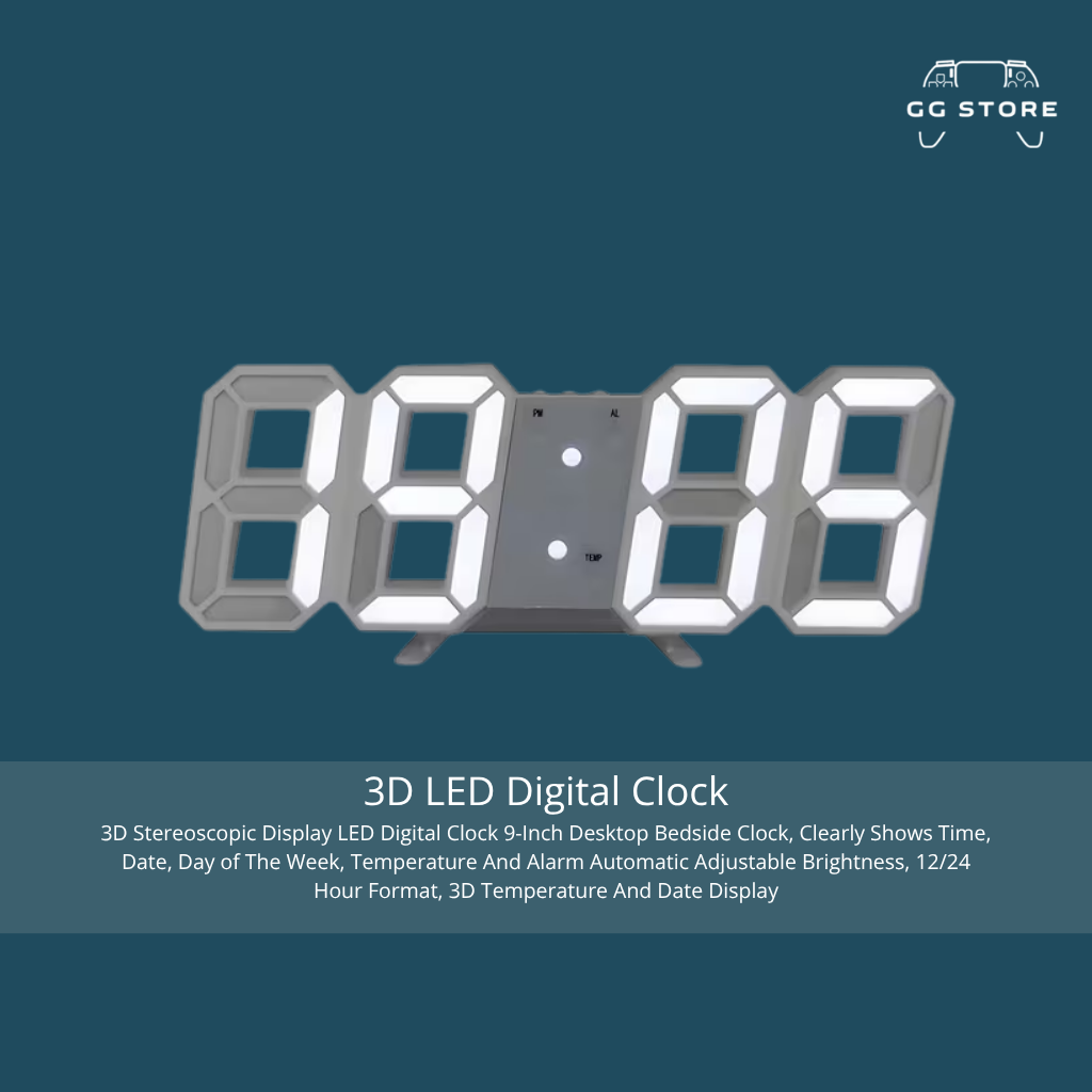 3D LED Digital Clock
