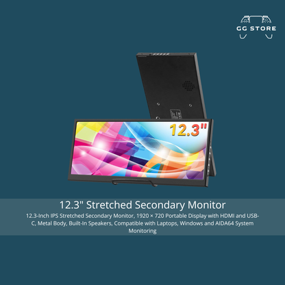 12.3" IPS Stretched Secondary Monitor