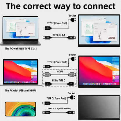14" Portable IPS Monitor