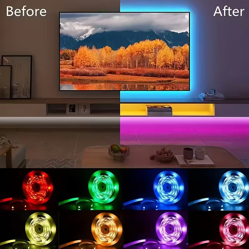 شريط إضاءة ليد RGB بطول 5 متر