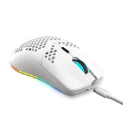 ماوس HXSJ T66 اللاسلكي ثلاثي الأوضاع - أبيض