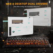 ATTACK SHARK R68 HE Magnetic Gaming Keyboard - Ink Shade