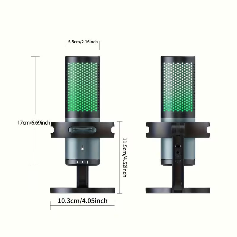 ميكروفون الألعاب الأساسي RGB Yanmai GM7