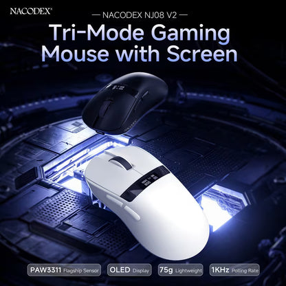 NACODEX NJ08 V2 Tri-Mode Gaming Mouse