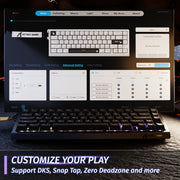 لوحة مفاتيح Attack Shark X68 HE Magnetic Switch - أسود