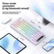 لوحة مفاتيح Key On Fly F82 ثلاثية الأوضاع وشفافة