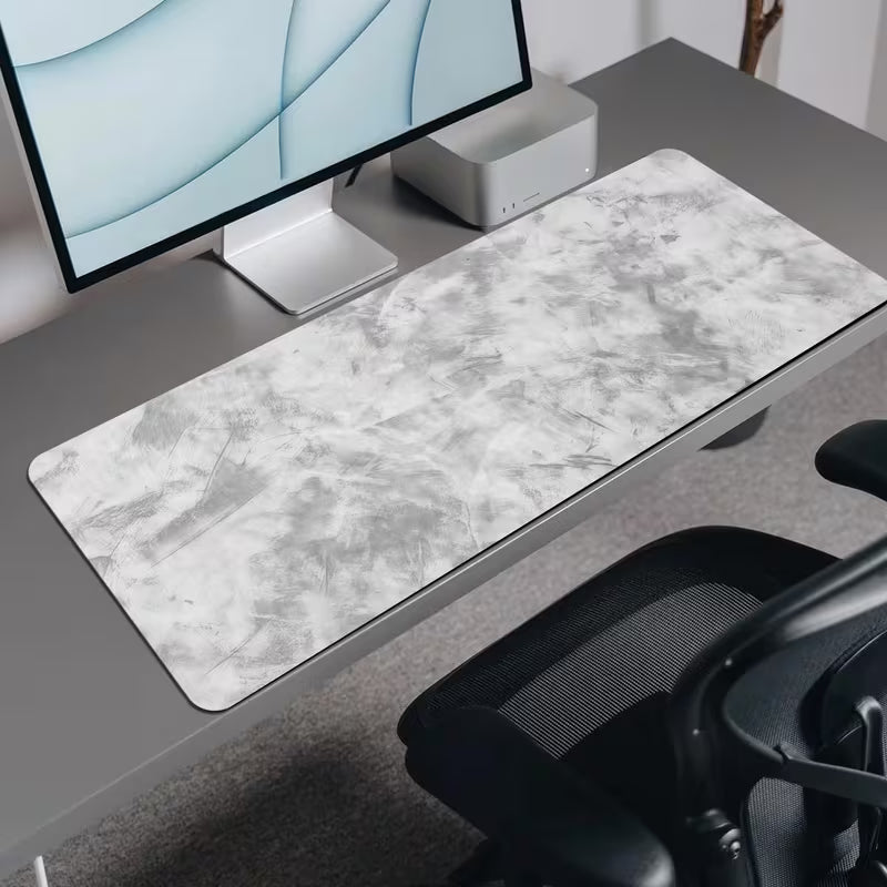 Grey Marble Gaming Mouse Pad