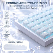 ATTACK SHARK SK03 Crystal Keycaps 136 Keys - White