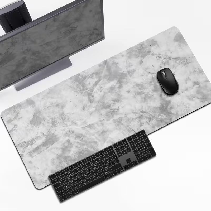 Grey Marble Gaming Mouse Pad
