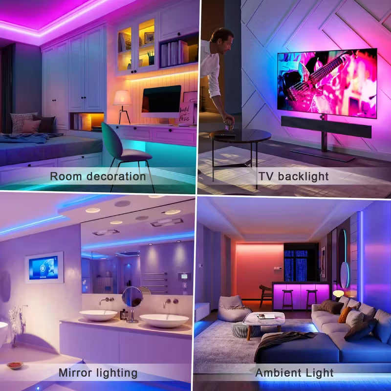 شريط إضاءة ليد RGB بطول 5 متر
