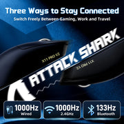 ماوس الألعاب اللاسلكي ATTACK SHARK X11 PRO V2 - أسود