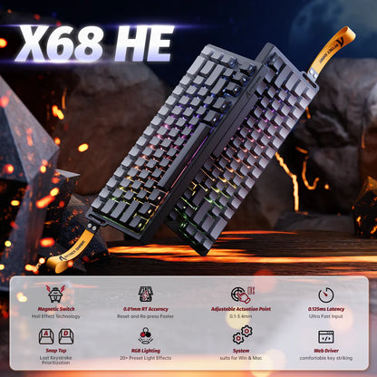 Attack Shark X68 HE - Moonlight