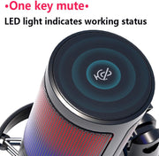 Used ME6S RGB USB Condenser Gaming Microphone - Perfect Condition