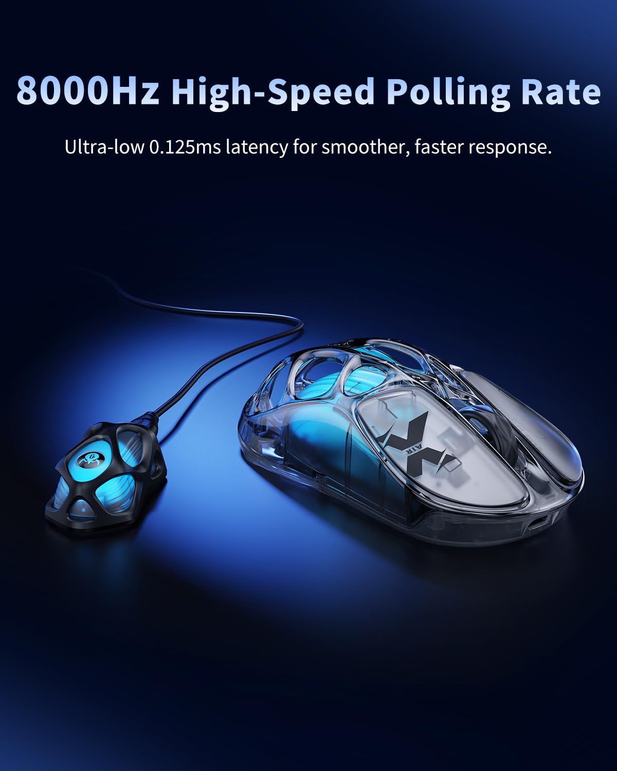 GravaStar Mercury X Air 8K Wireless Gaming Mouse