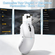 ATTACK SHARK X11 PRO V2 Wireless Gaming Mouse - White
