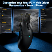 ماوس الألعاب اللاسلكي ATTACK SHARK X11 PRO V2 - أسود