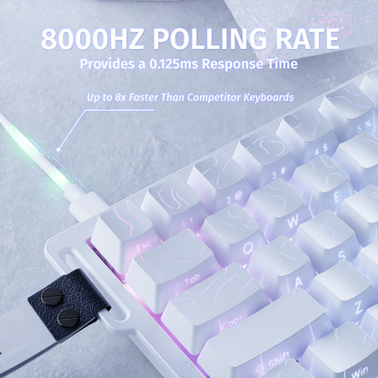 Attack Shark X68 HE - White Line