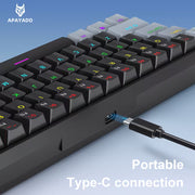 لوحة مفاتيح ميكانيكية APAYADO K61 - توايلايت