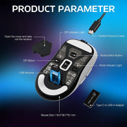 ATTACK SHARK X3 PRO 8K Wireless Mouse - White