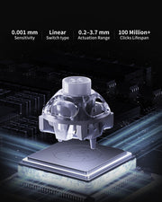 لوحة مفاتيح GravaStar Mercury V60 Magnetic Switch - أونيكس كريستال