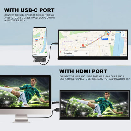 12.3" IPS Stretched Secondary Monitor