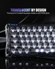 لوحة مفاتيح GravaStar Mercury V60 Magnetic Switch - أونيكس كريستال