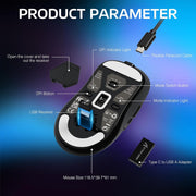 ATTACK SHARK X3 PRO 8K Wireless Mouse - Black