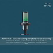 ميكروفون الألعاب الأساسي RGB Yanmai GM7