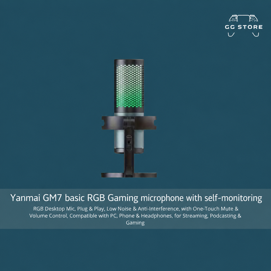 ميكروفون الألعاب الأساسي RGB Yanmai GM7