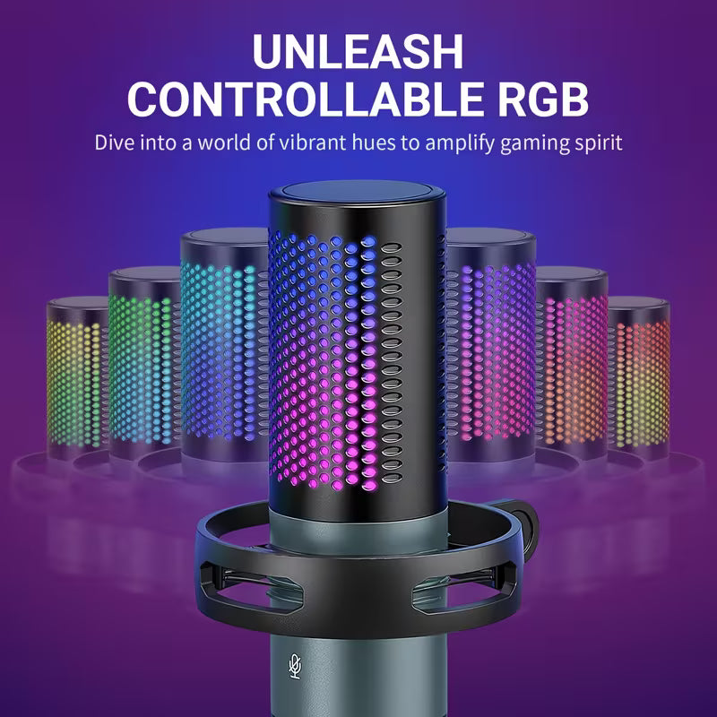 ميكروفون الألعاب الأساسي RGB Yanmai GM7
