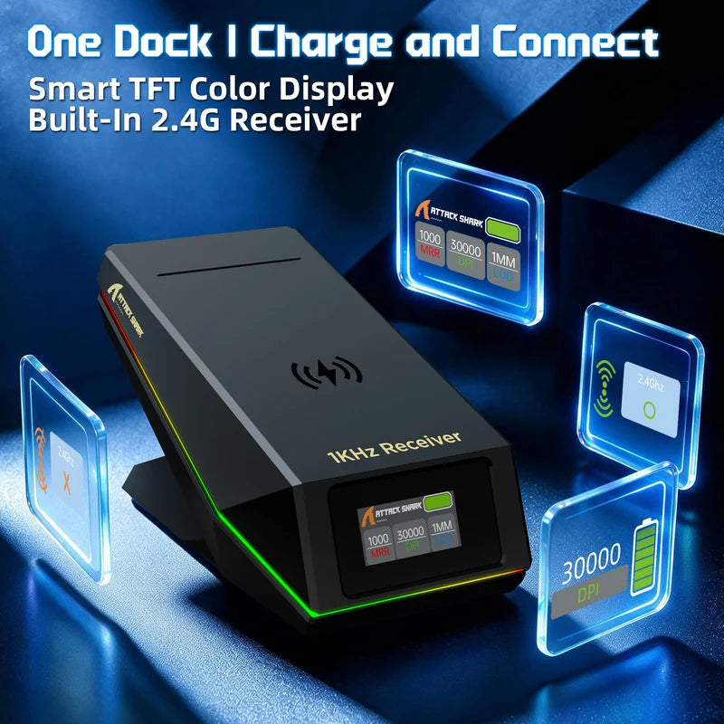 ماوس الألعاب اللاسلكي ATTACK SHARK X11 PRO V2 - أسود