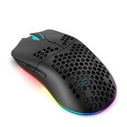 ماوس لاسلكي ثلاثي الأوضاع HXSJ T66 - أسود