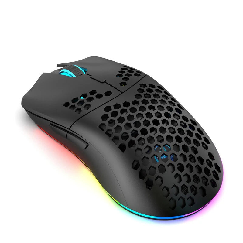 ماوس لاسلكي ثلاثي الأوضاع HXSJ T66 - أسود