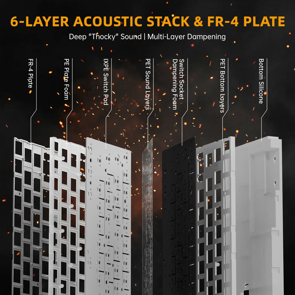 ATTACK SHARK R68 HE Magnetic Gaming Keyboard - Ink Shade