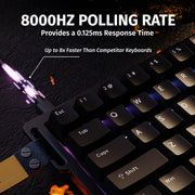 لوحة مفاتيح Attack Shark X68 HE Magnetic Switch - أسود