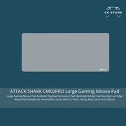 ATTACK SHARK CM02PRO Large Gaming Mouse Pad - Grey