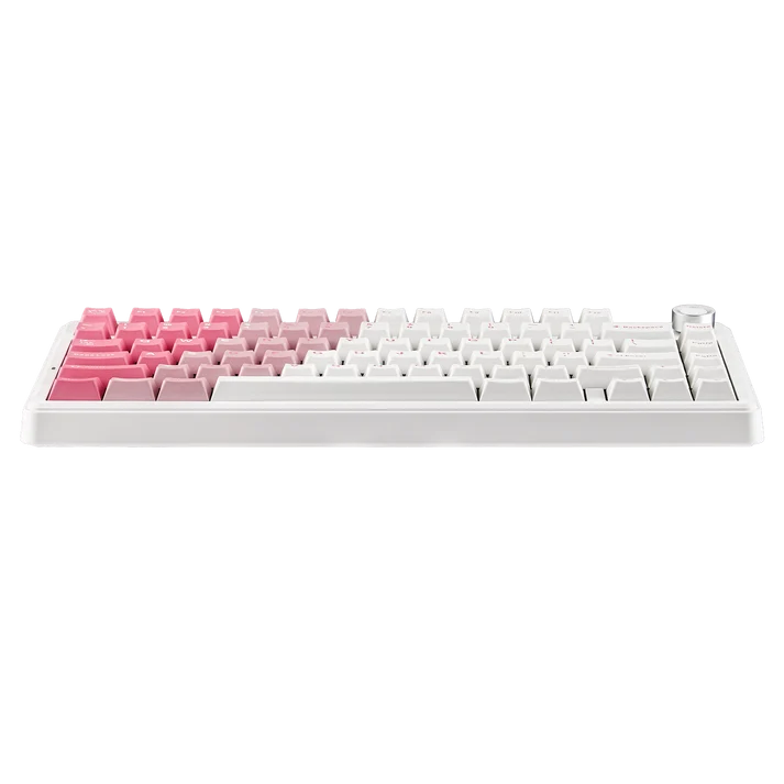 EPOMAKER X AULA F75 MAX Wireless Mechanical Keyboard - Pink & White